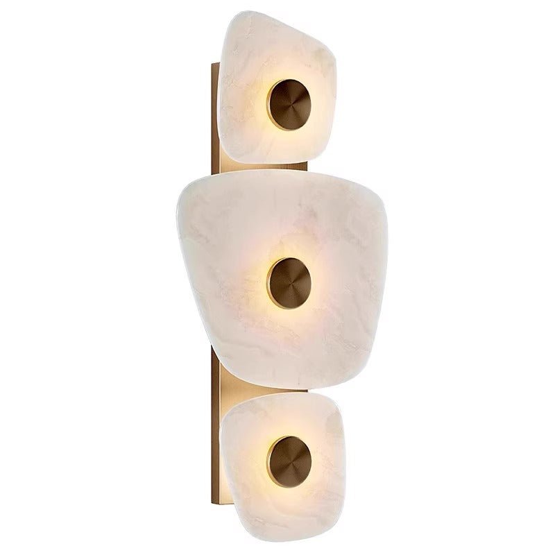 Holmdel Alabaster Wall Light, Hardwired Wall Sconce, detail 11