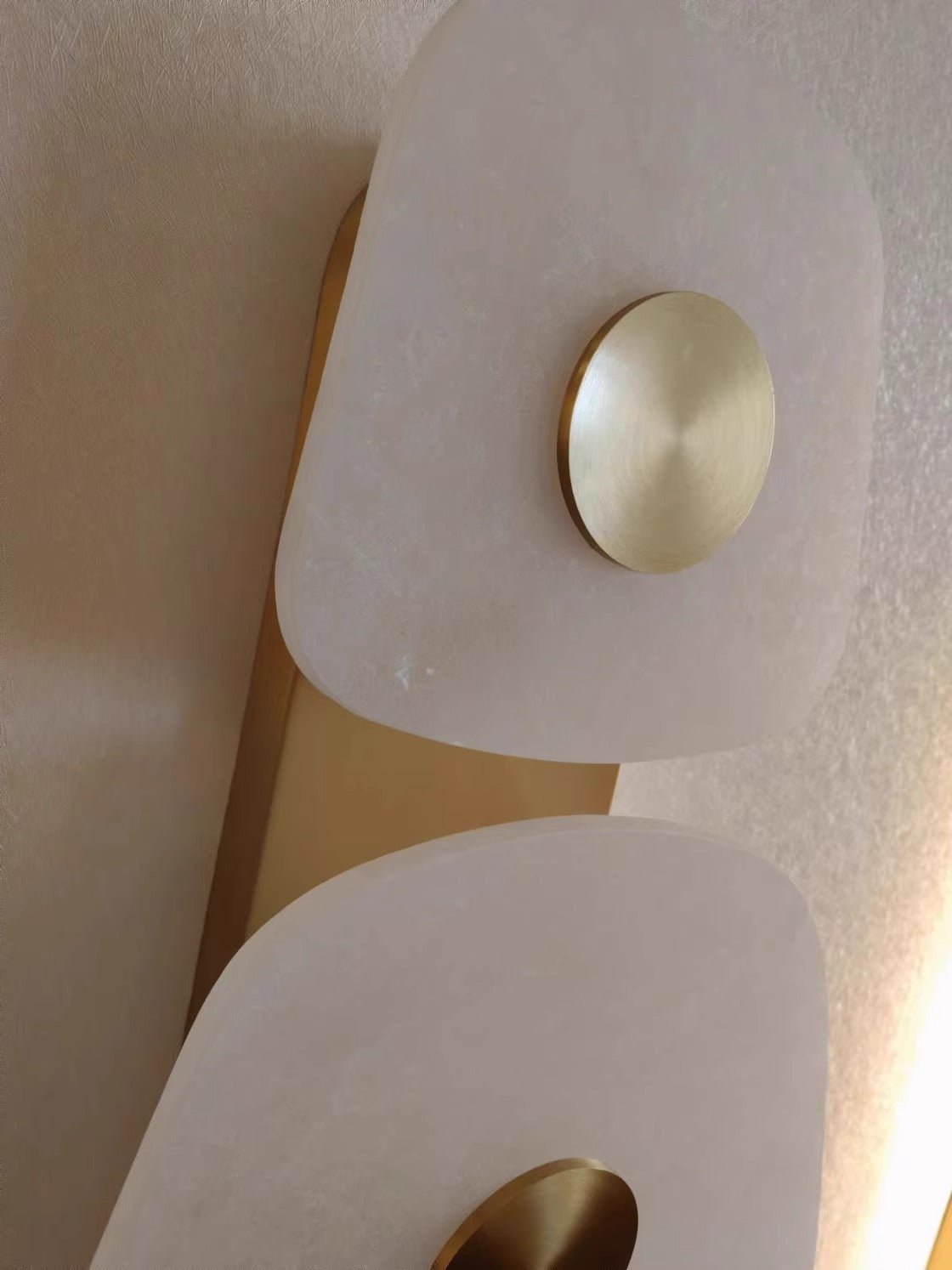 Holmdel Alabaster Wall Light, Hardwired Wall Sconce, detail 15