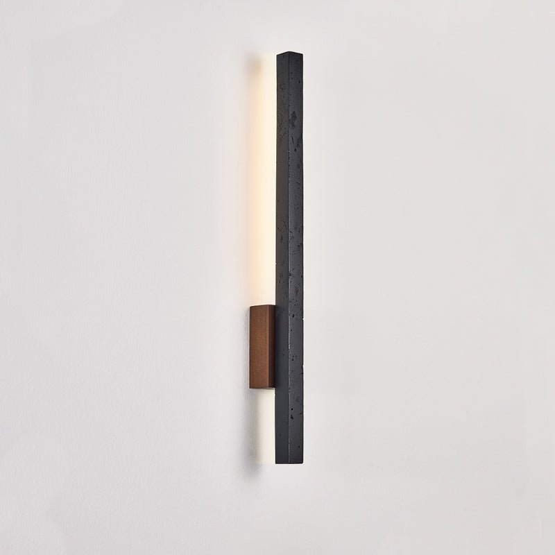 Horizon Pillar Wall Light, Hardwired Wall Sconce, Metal, Dia 3cm x H 55cm