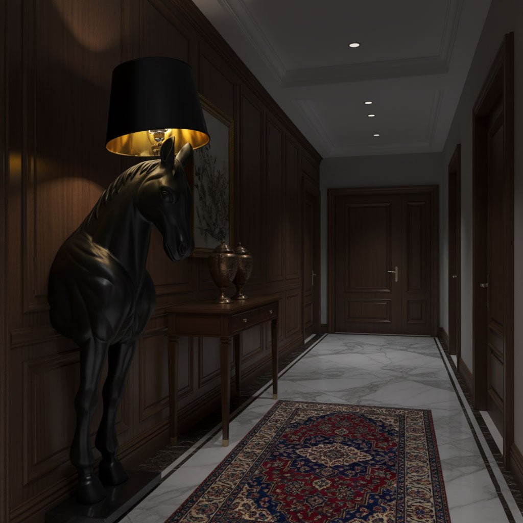 Horse Statue Floor Light, Floor Lamp, detail 5