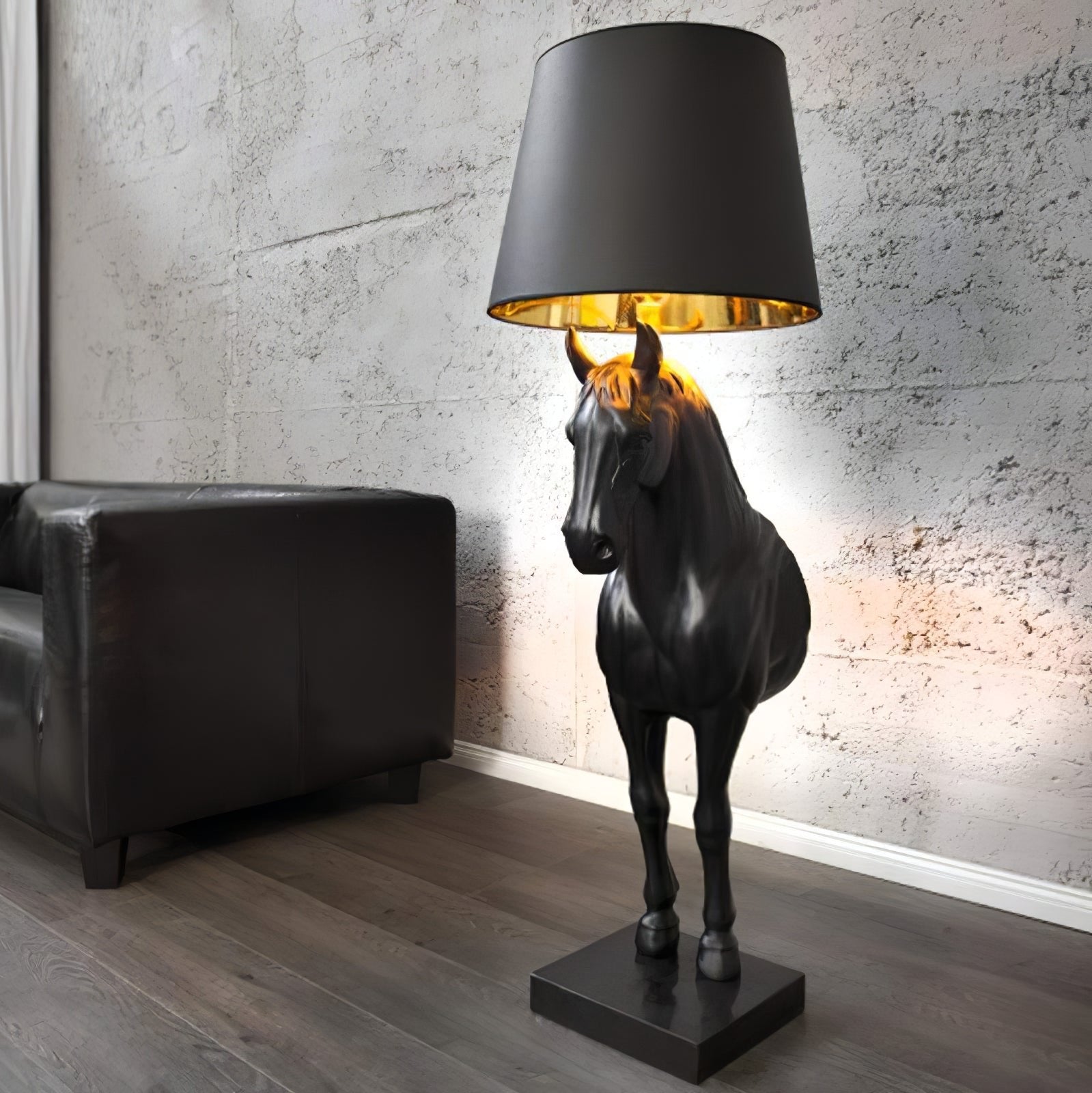 Horse Statue Floor Light, Floor Lamp, detail 2