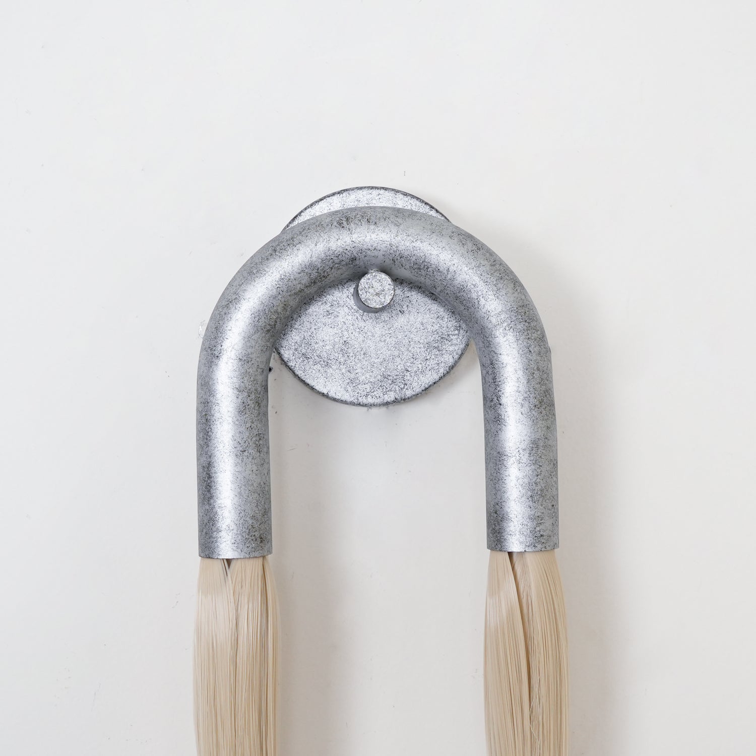 Horsehair Wall Light - Dia 18cm x H 67cm Iron, Hardwired Wall Sconce, detail 20