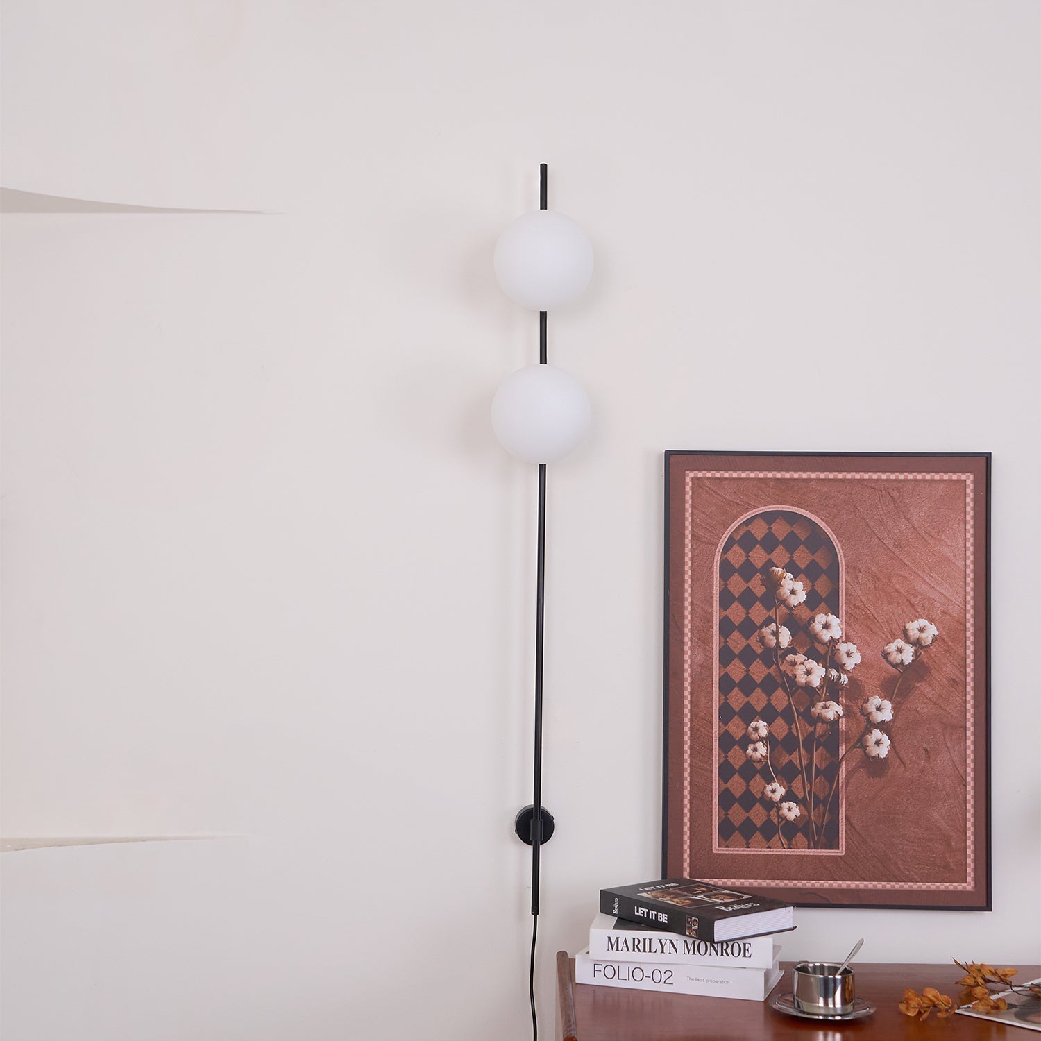 Houseof Plug-In Wall Light - Dia 15cm x H 115cm Metal, Plug-In Wall Sconce, detail 53
