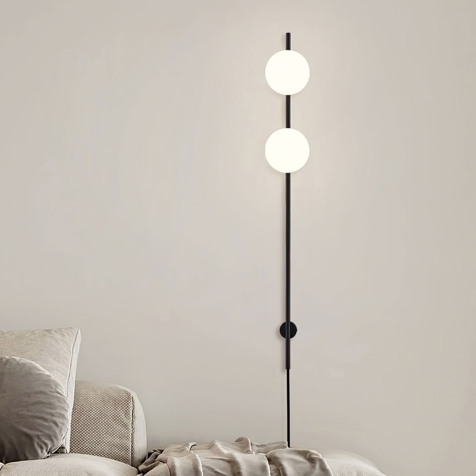 Houseof Plug-In Wall Light - Dia 15cm x H 115cm Metal, Plug-In Wall Sconce, detail 34