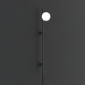 Houseof Plug-In Wall Light - Black Wall Lamp, Plug-In Wall Sconce, Metal, Dia 15cm x H 115cm