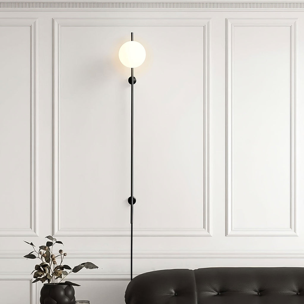 Houseof Plug-In Wall Light - Black Wall Lamp, Plug-In Wall Sconce, detail 4
