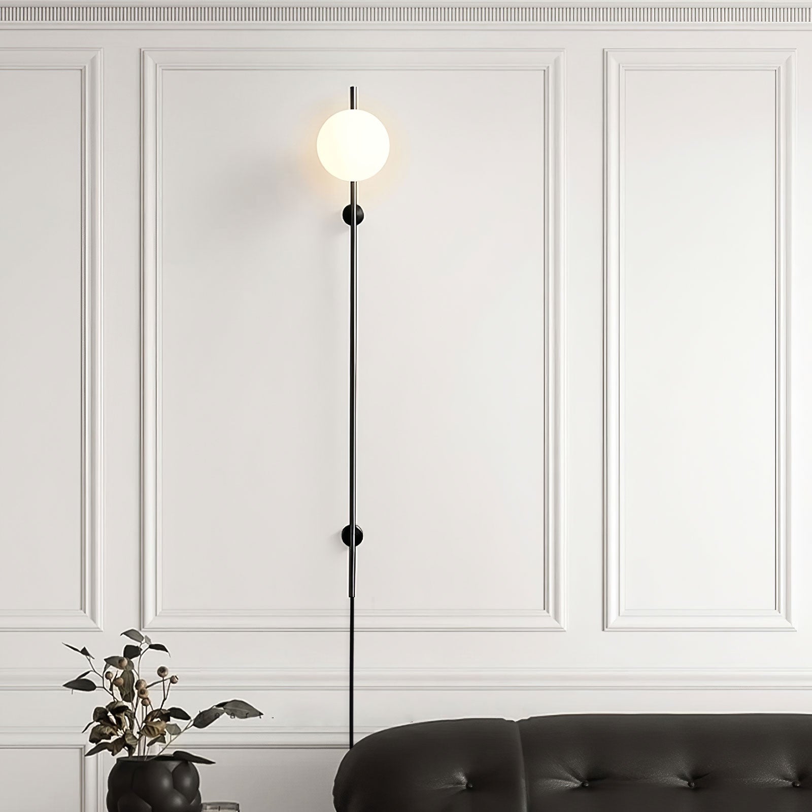 Houseof Plug-In Wall Light - Dia 15cm x H 115cm Metal, Plug-In Wall Sconce, detail 23