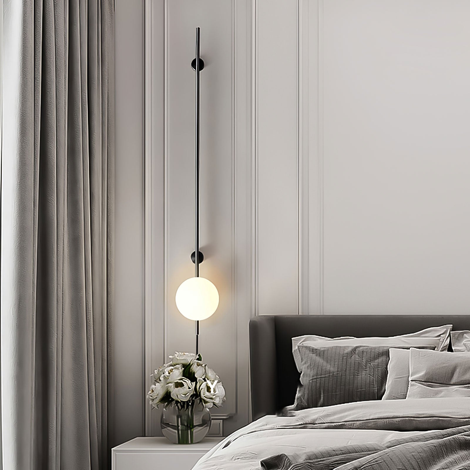 Houseof Plug-In Wall Light - Dia 15cm x H 115cm Metal, Plug-In Wall Sconce, detail 3