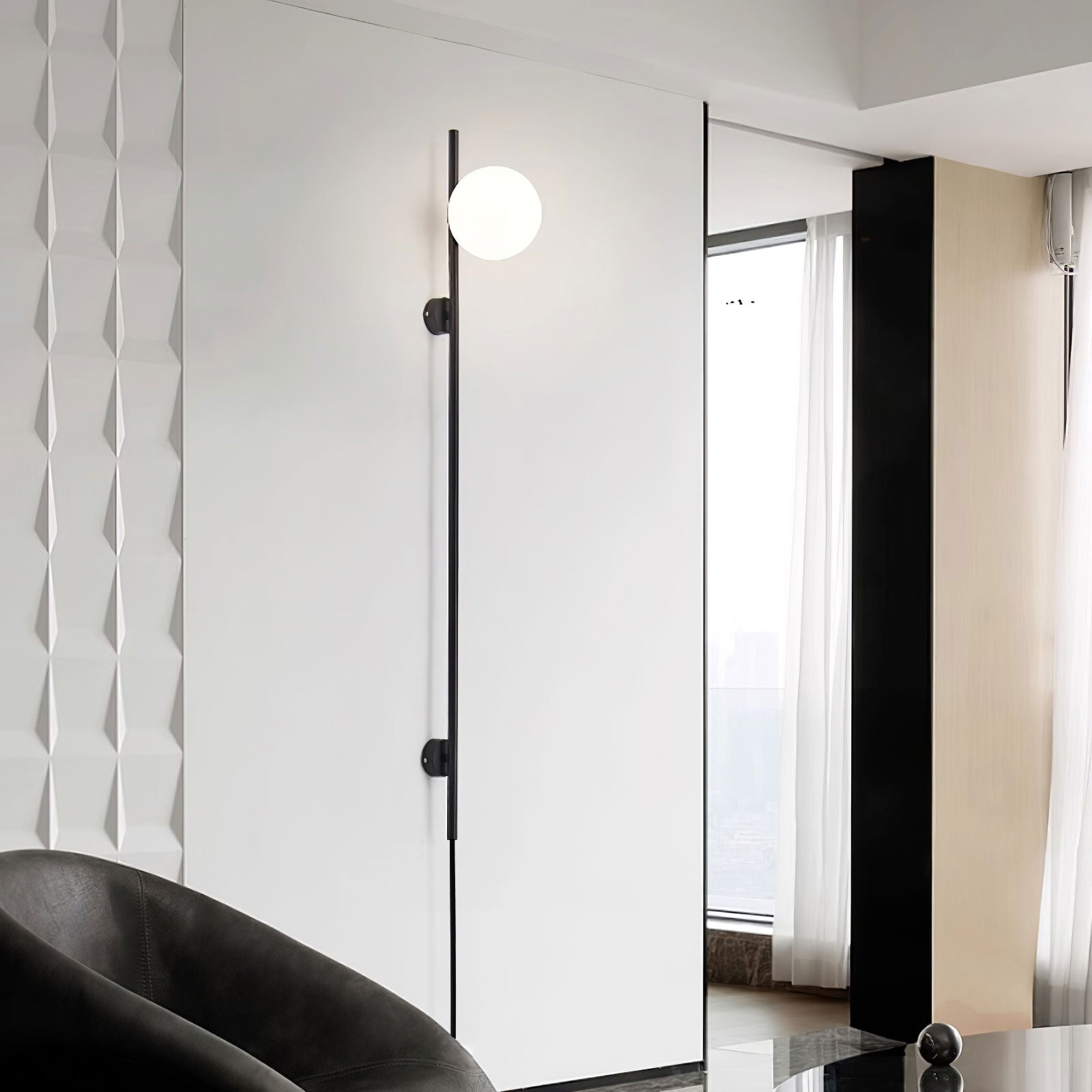 Houseof Plug-In Wall Light - Dia 15cm x H 115cm Metal, Plug-In Wall Sconce, detail 12
