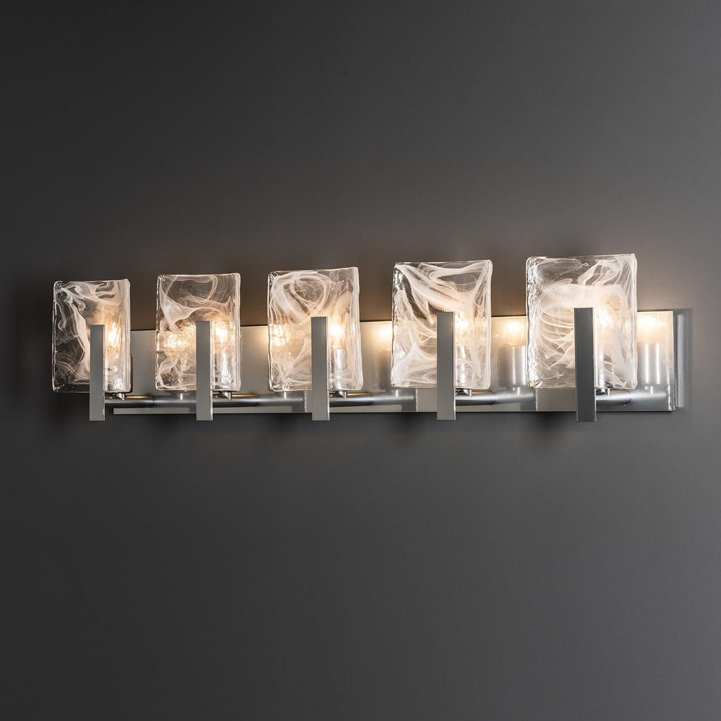 Arc 37 Inch 5 Light Bath Vanity Fixture, Bathroom Vanity Light, detail 5