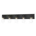 Eos 36 Inch 5 Light Bath Vanity Fixture, Bathroom Vanity Light, Height: 8.8 Inches