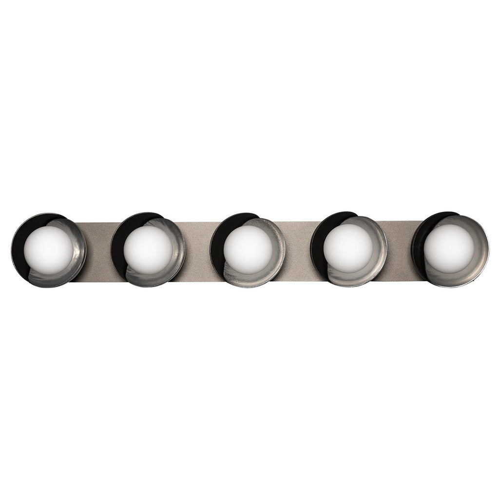 Brooklyn 38 Inch 5 Light Bath Vanity Fixture, Bathroom Vanity Light, detail 5