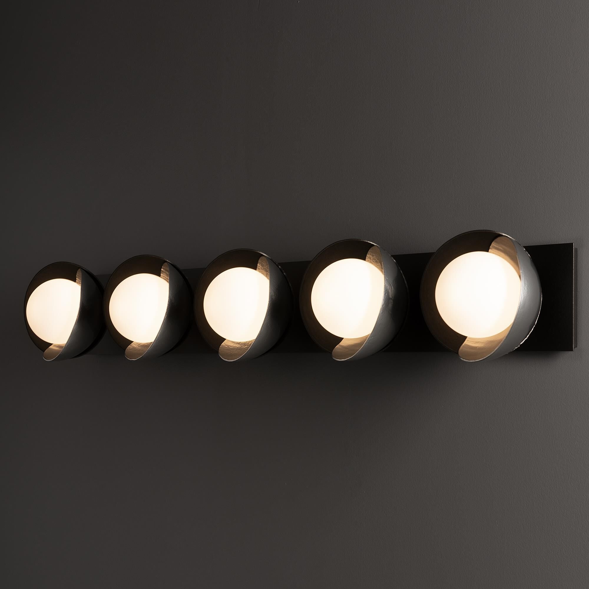 Brooklyn 38 Inch 5 Light Bath Vanity Fixture, Bathroom Vanity Light, detail 7