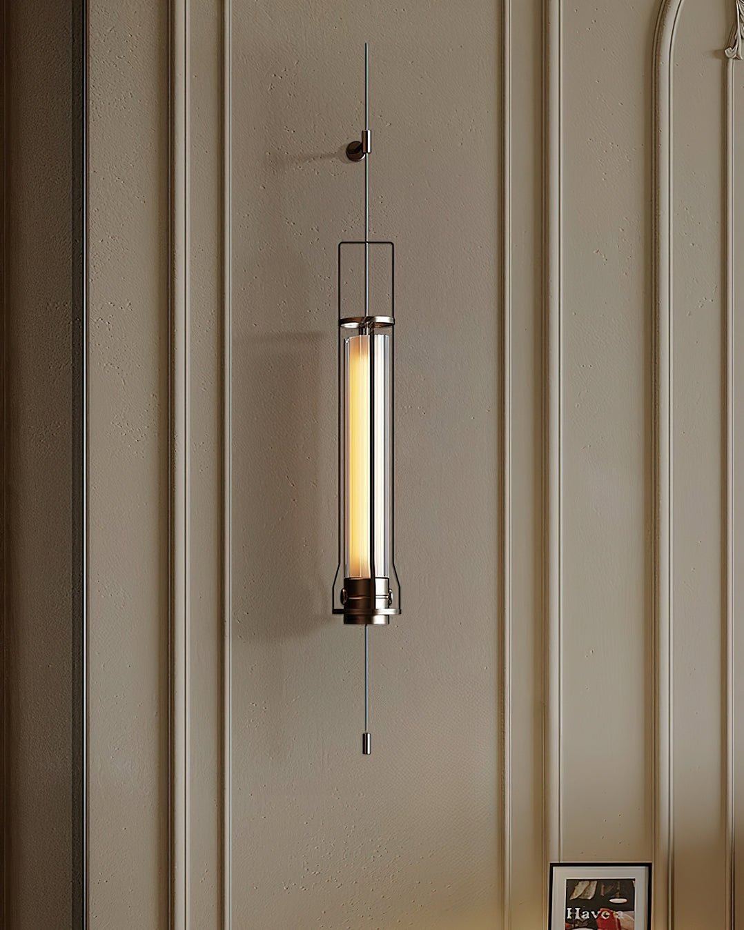 Hudson Cylinder Wall Light, Hardwired Wall Sconce, detail 4
