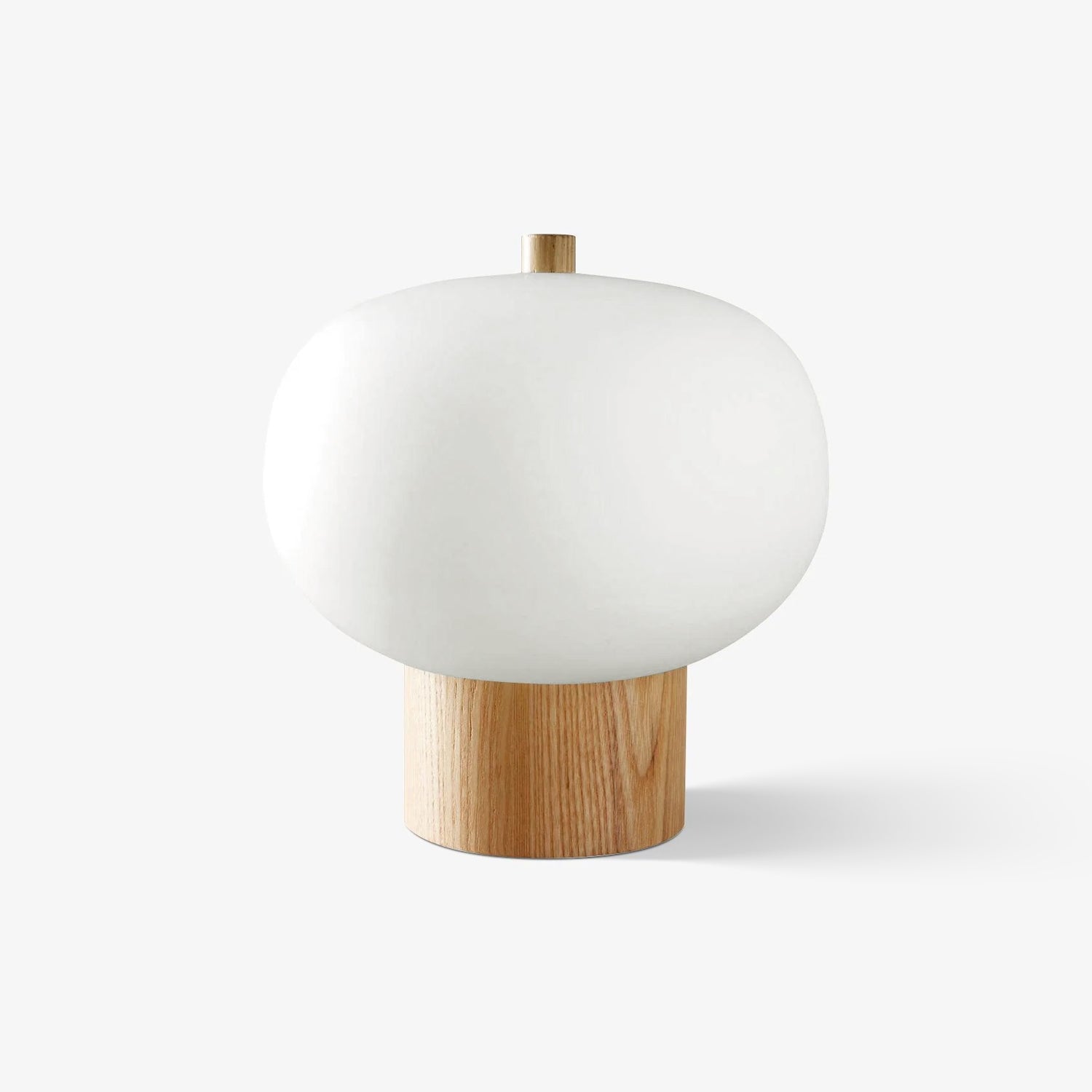 Ilargi Table Light, Bedside Table Lamp, Wood, ∅ 15.7″ x H 15.7″