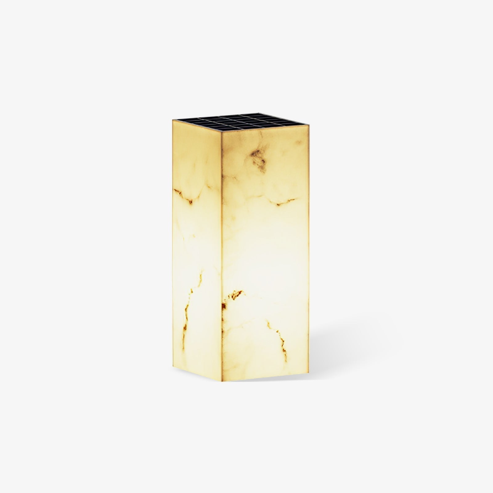 Imitation Marble Cube Exterior Light, Outdoor Wall Light, Metal, L 15 cm x W 15cm x H 36cm