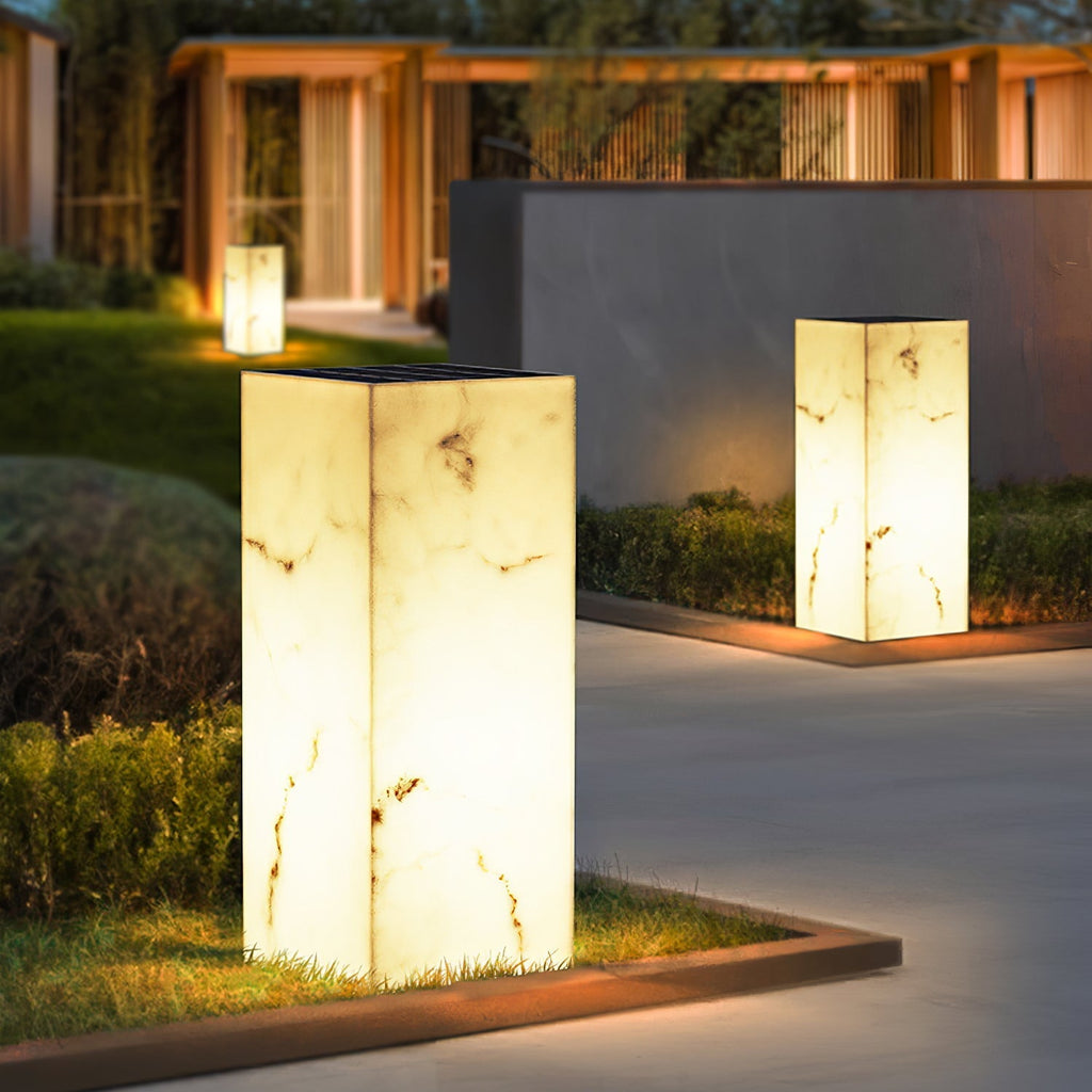Imitation Marble Cube Exterior Light, Outdoor Wall Light, detail 6