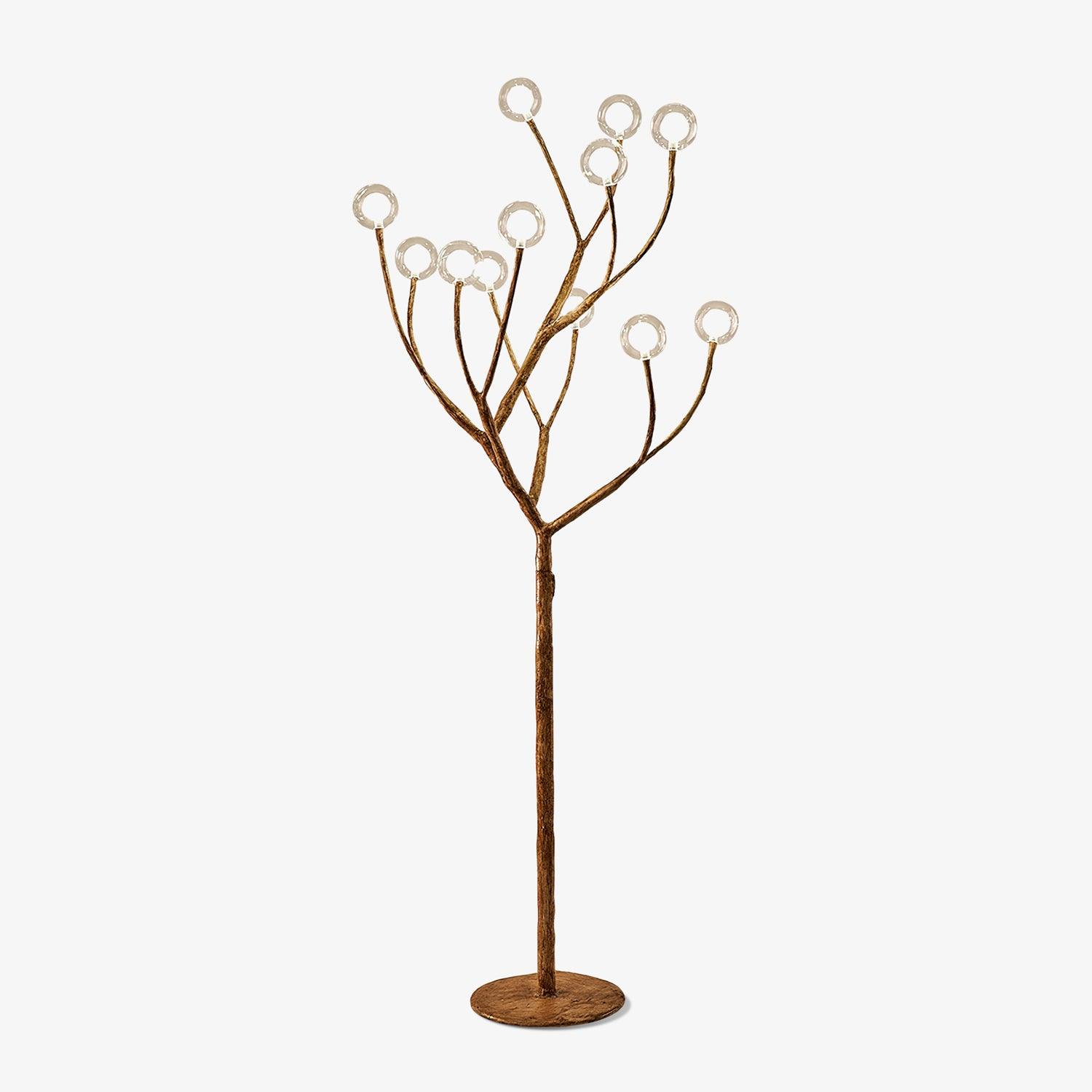 Imitation Wood Floor Light, Floor Lamp, Hardware, Dia 65cm x H 165 cm