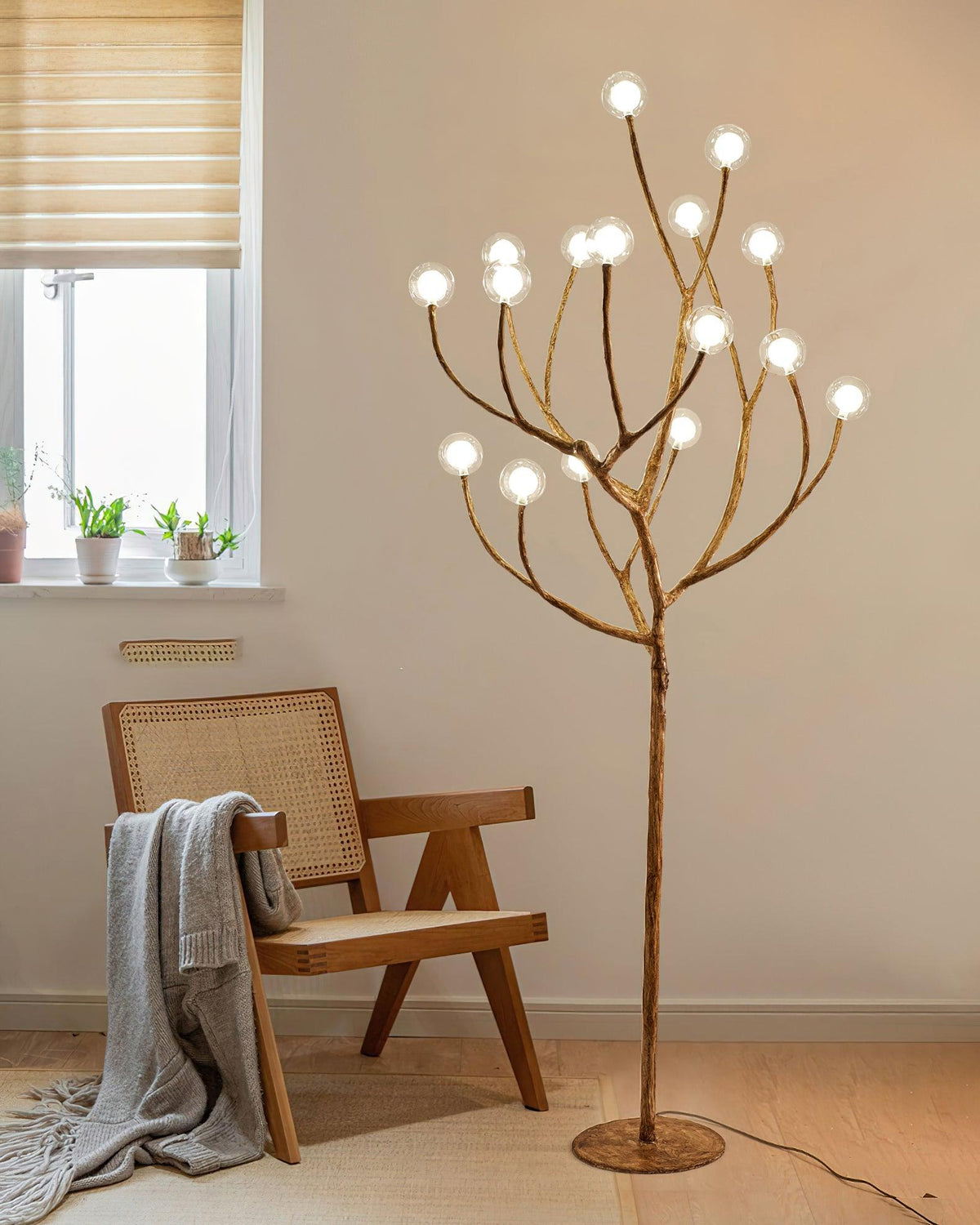 Imitation Wood Floor Light, Floor Lamp, detail 5
