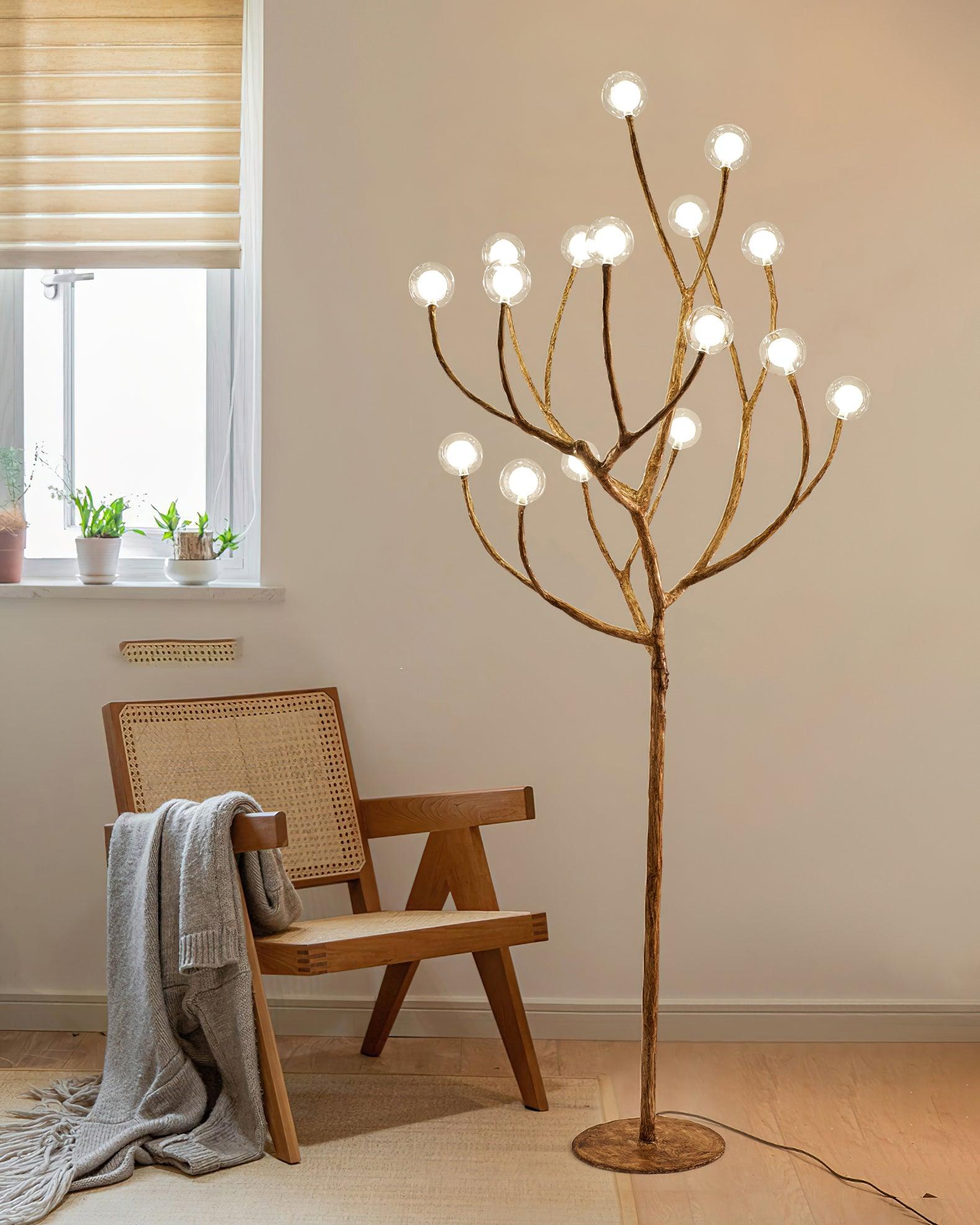 Imitation Wood Floor Light, Floor Lamp, detail 5