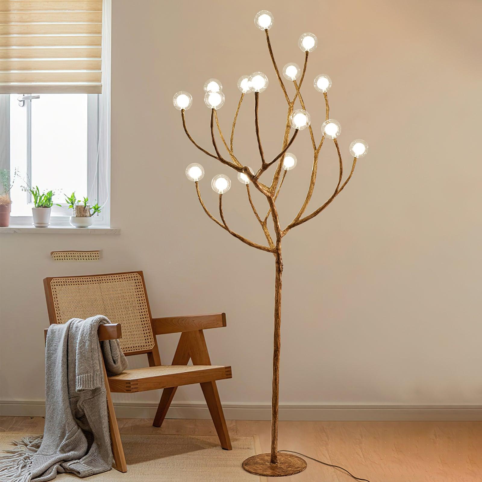 Imitation Wood Floor Light, Floor Lamp, detail 2