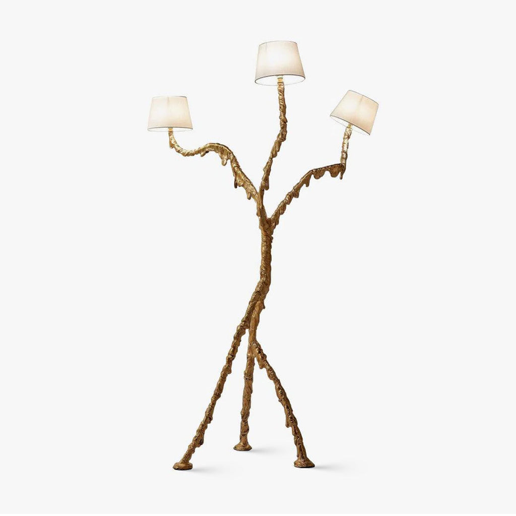 Ines Floor Light, Floor Lamp, Brass, ∅ 31.5″ x H 78.7″