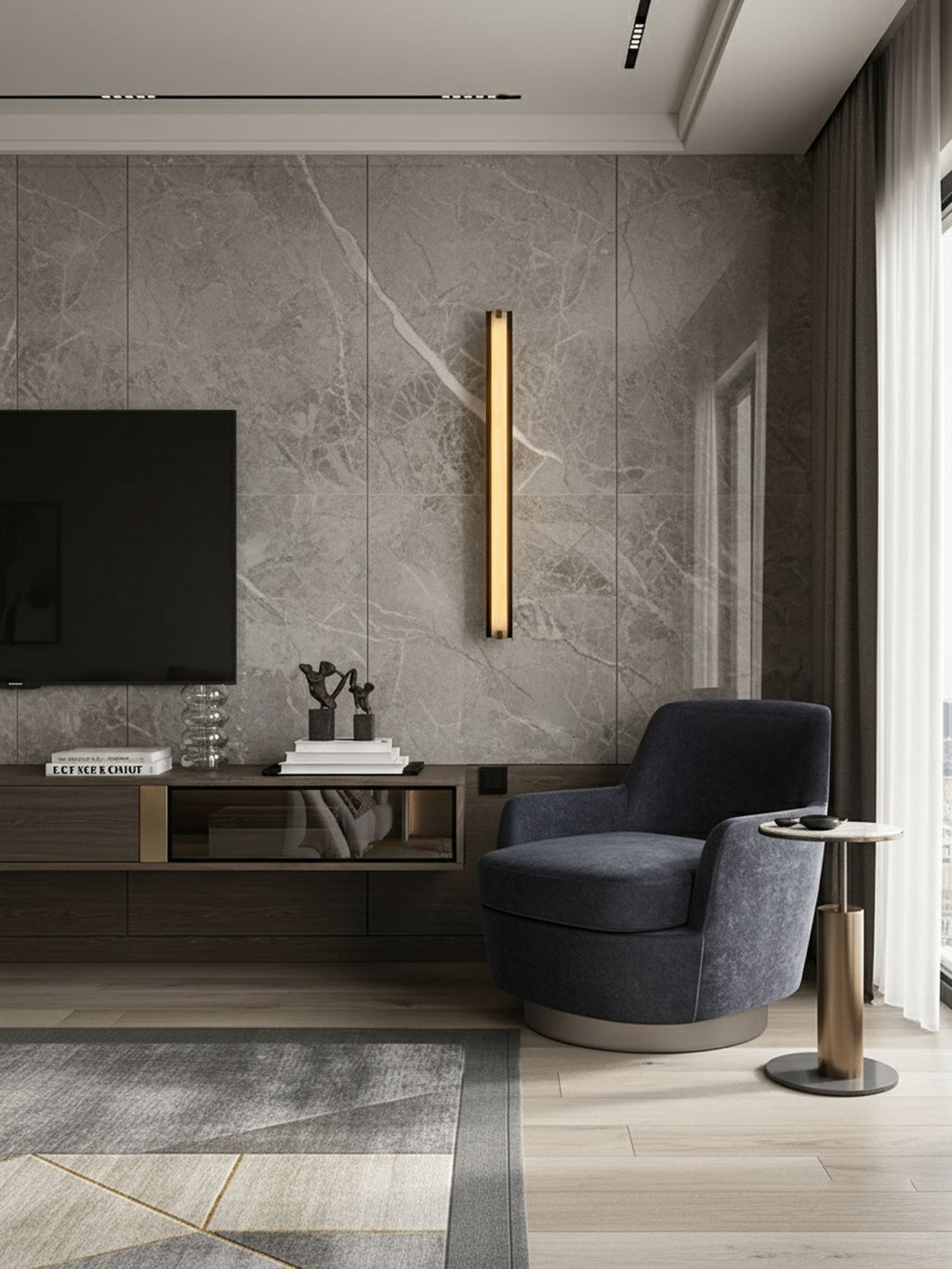 Isolde Alabaster Wall Light, Hardwired Wall Sconce, detail 10