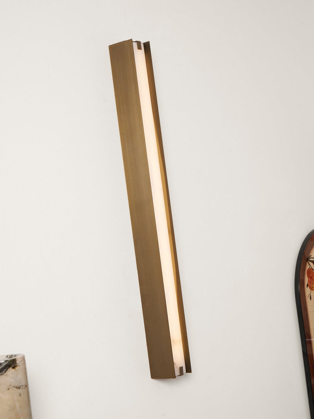 Isolde Alabaster Wall Light, Hardwired Wall Sconce, detail 30