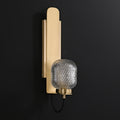 Ison Wall Light, Bedroom Wall Sconce, Brass, Dia 9.6cm x H 44.2cm