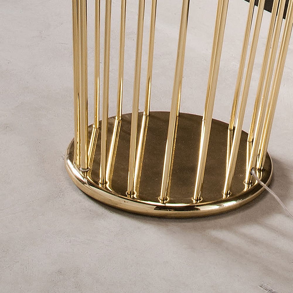 Italian Designer Large Gold Plated Table Light, Bedside Table Lamp, detail 5