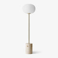 Lumina Pillar Orb Floor Light, Floor Lamp, Metal, ∅ 13″ x H 59″