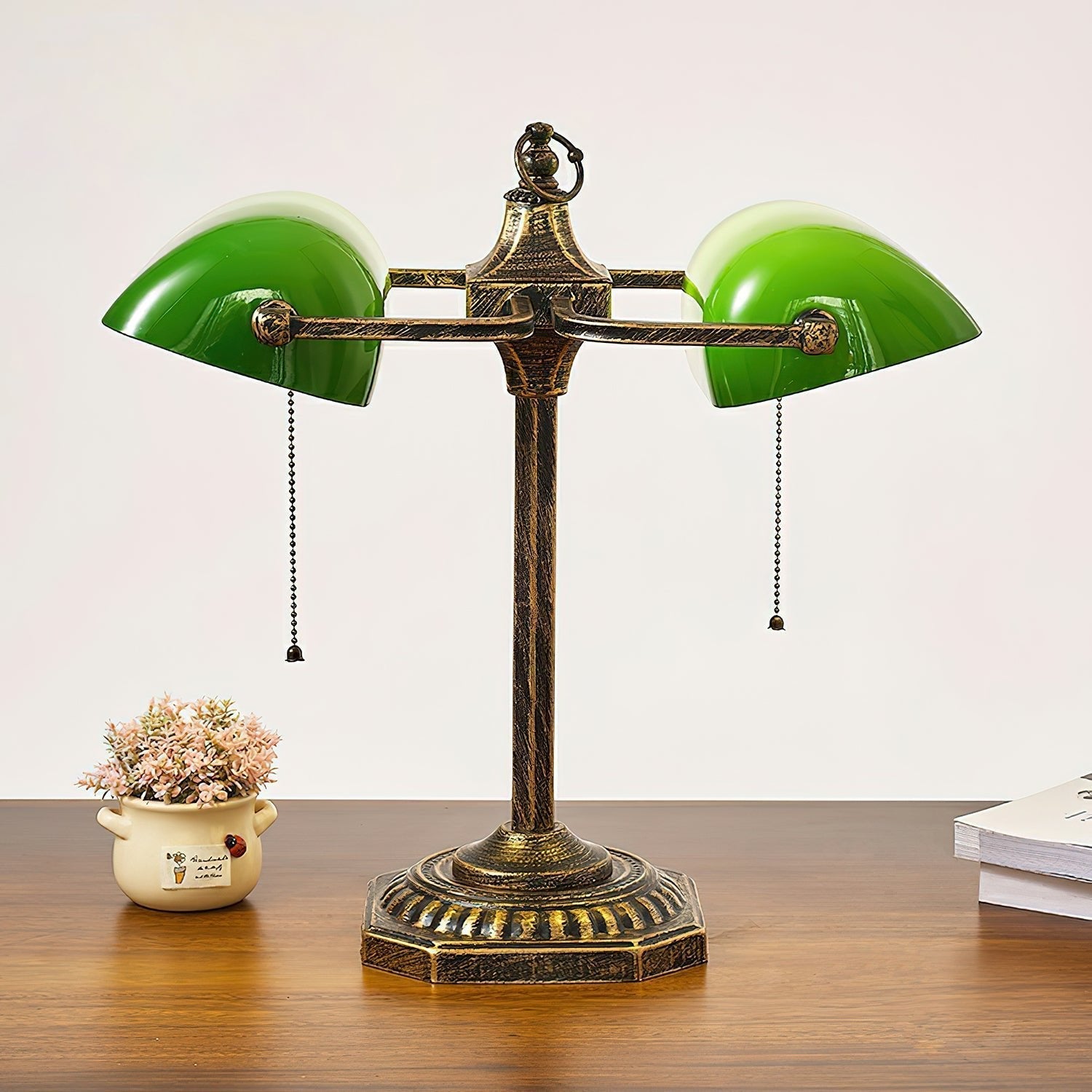 Jade Table Light, Bedside Table Lamp, detail 2