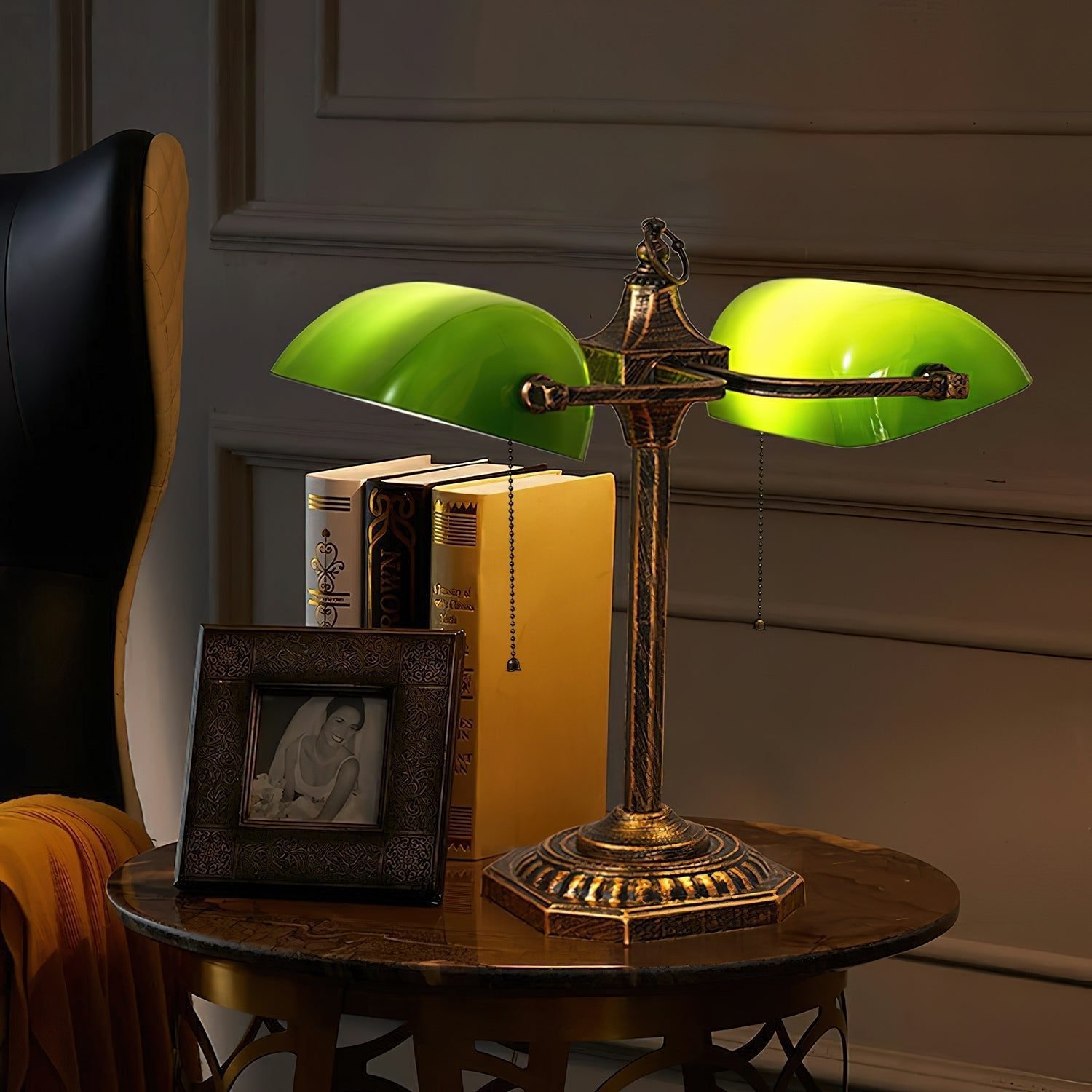 Jade Table Light, Bedside Table Lamp, detail 5