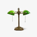 Jade Table Light, Bedside Table Lamp, Metal, ∅ 15.4″ x H 15.7″