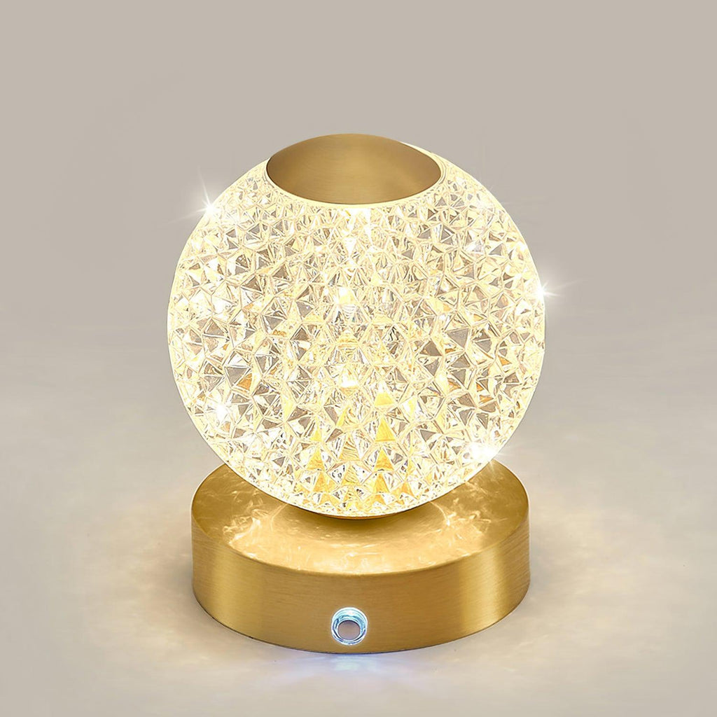Jarin Diamond Built-in Battery Table Light, Bedside Table Lamp, detail 2