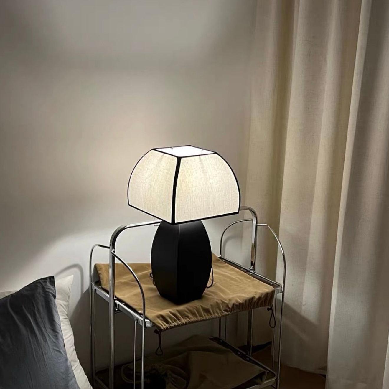 Javier Black Table Light, Bedside Table Lamp, detail 4