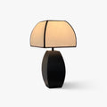 Javier Black Table Light, Bedside Table Lamp, Metal, ∅ 13.7″ x H 21.6″