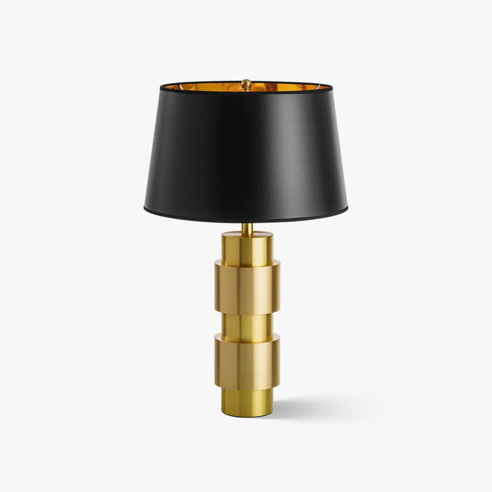 Jean Cylinder Table Light, Bedside Table Lamp, Fabric, ∅ 15″ x H 23.6″
