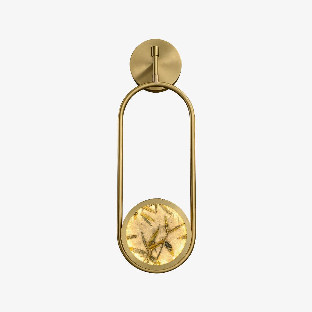 Jervis Wall Light, Bedroom Wall Sconce, Brass, Dia 16.3cm x H 51cm