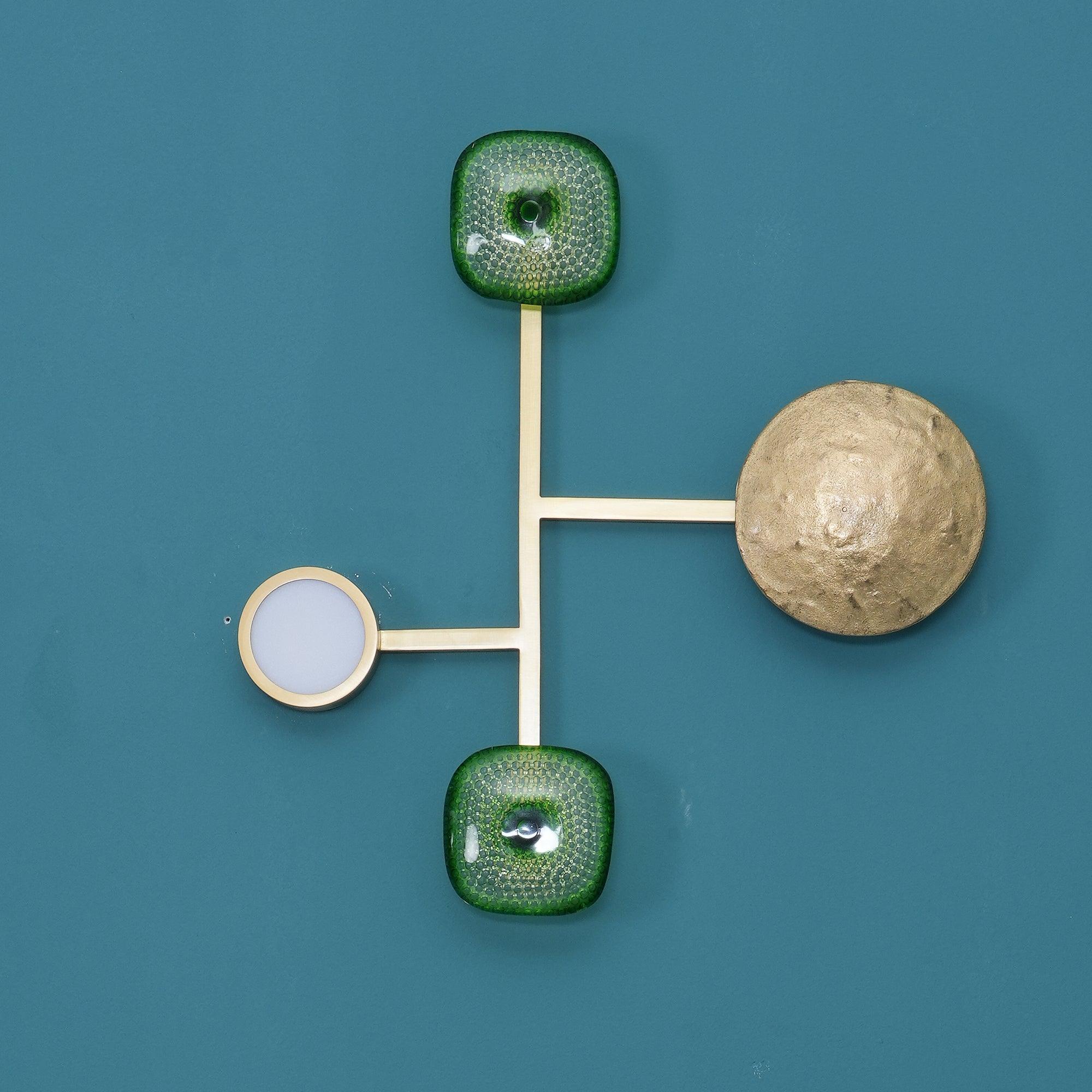 Gemstone Wall Light, Hardwired Wall Sconce, detail 15