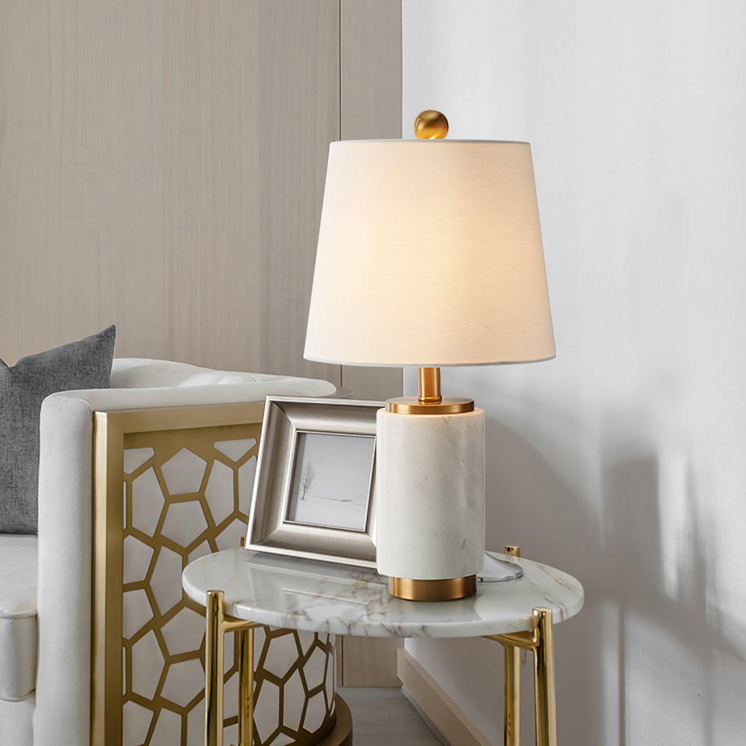 Joan Marble Table Light, Bedside Table Lamp, detail 3