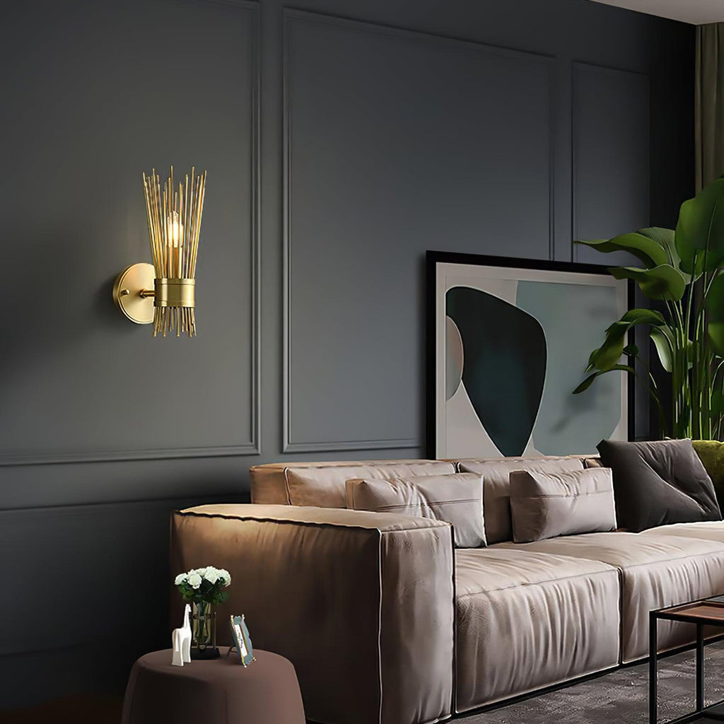 Jovenko Candle Wall Light, Bedroom Wall Sconce, detail 5