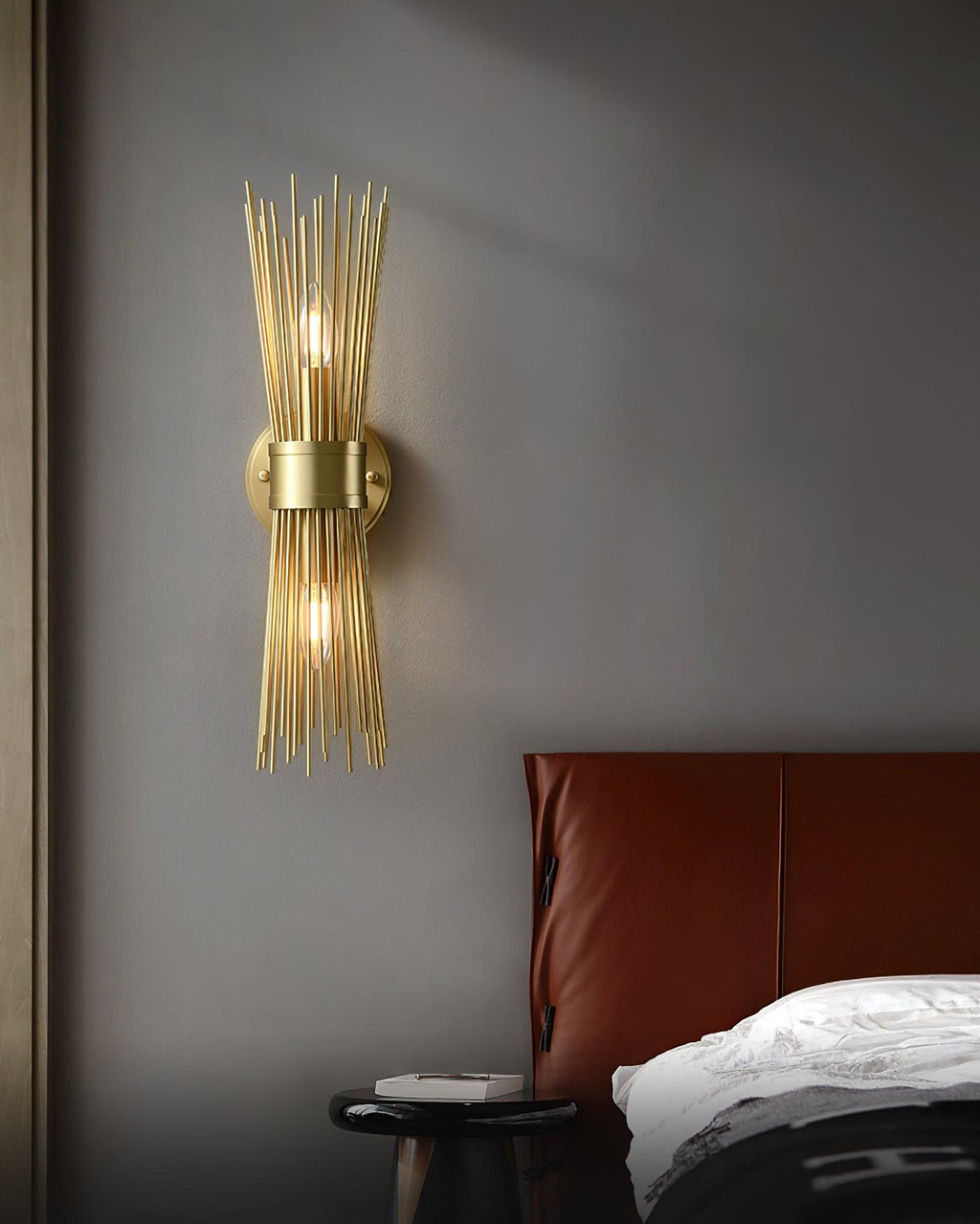 Jovenko Candle Wall Light, Bedroom Wall Sconce, detail 3
