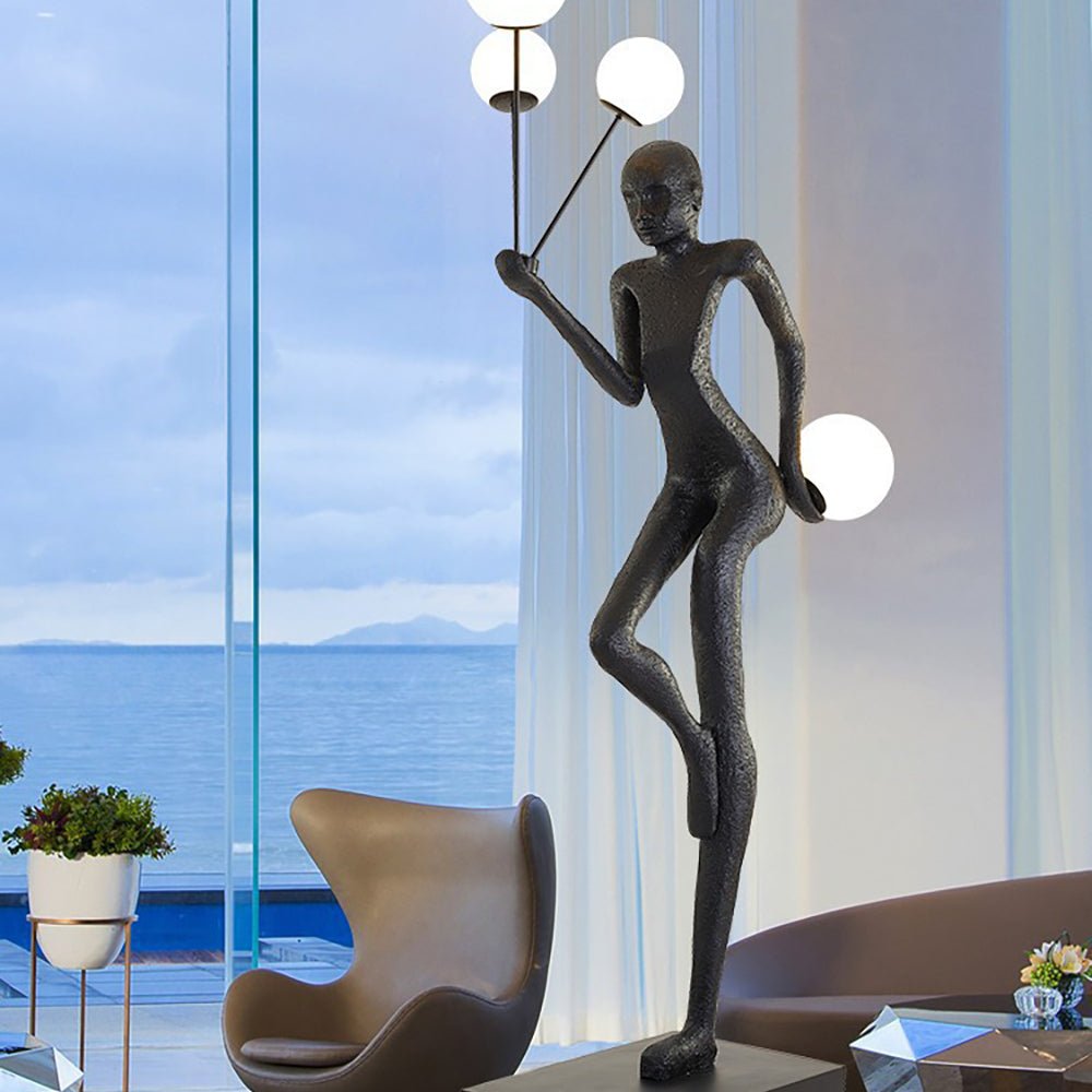 Juggling Sculptor Floor Light, Floor Lamp, detail 7