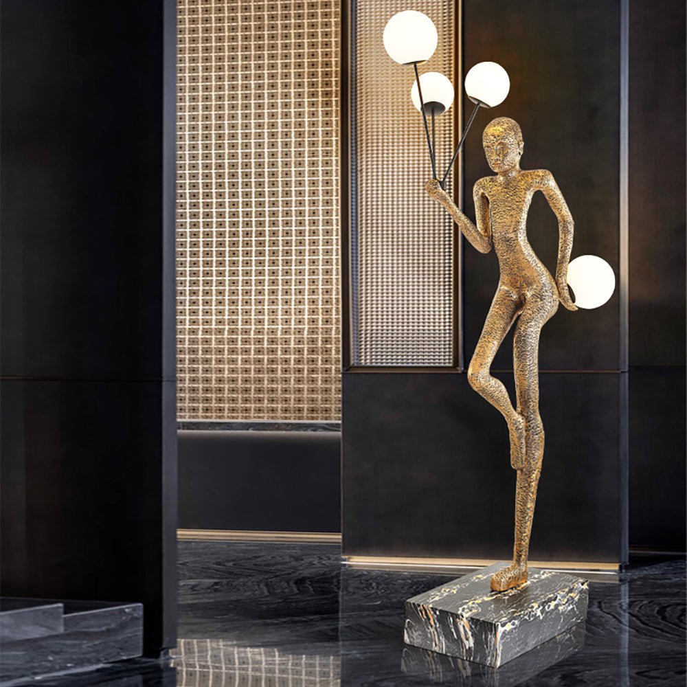 Juggling Sculptor Floor Light, Floor Lamp, detail 24