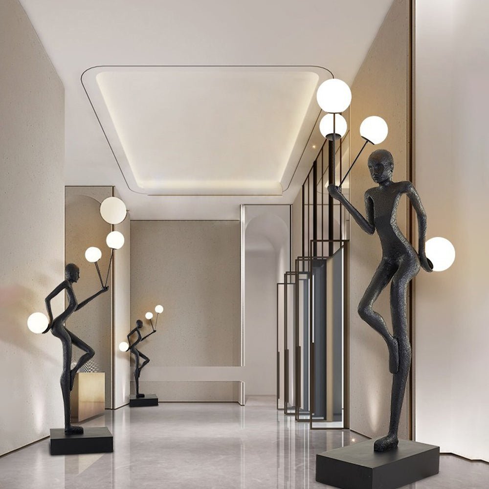 Juggling Sculptor Floor Light, Floor Lamp, detail 3
