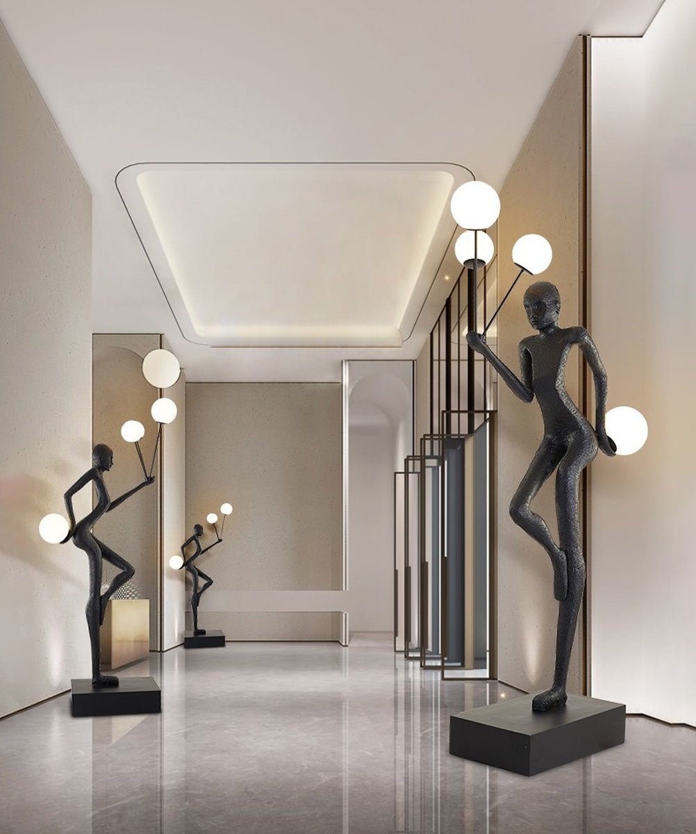 Juggling Sculptor Floor Light, Floor Lamp, detail 15