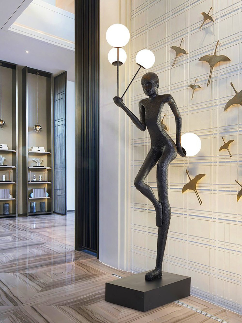 Juggling Sculptor Floor Light, Floor Lamp, detail 8