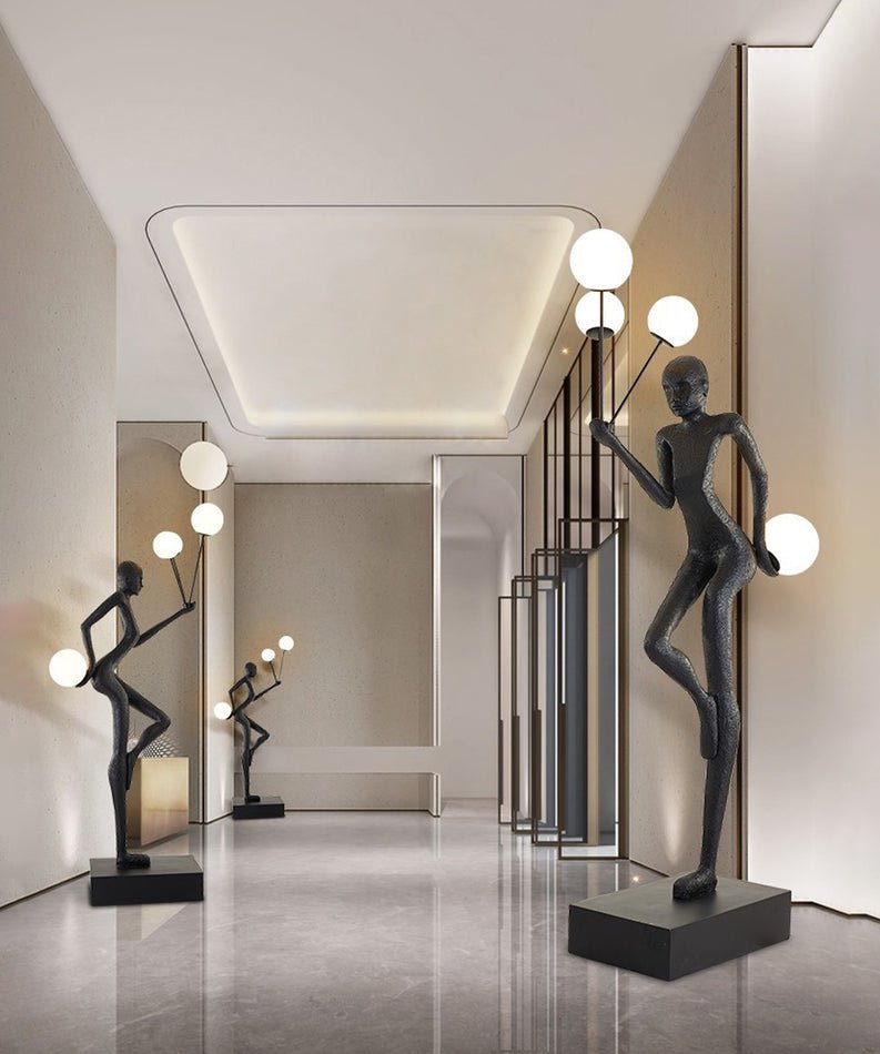 Juggling Sculptor Floor Light, Floor Lamp, detail 6