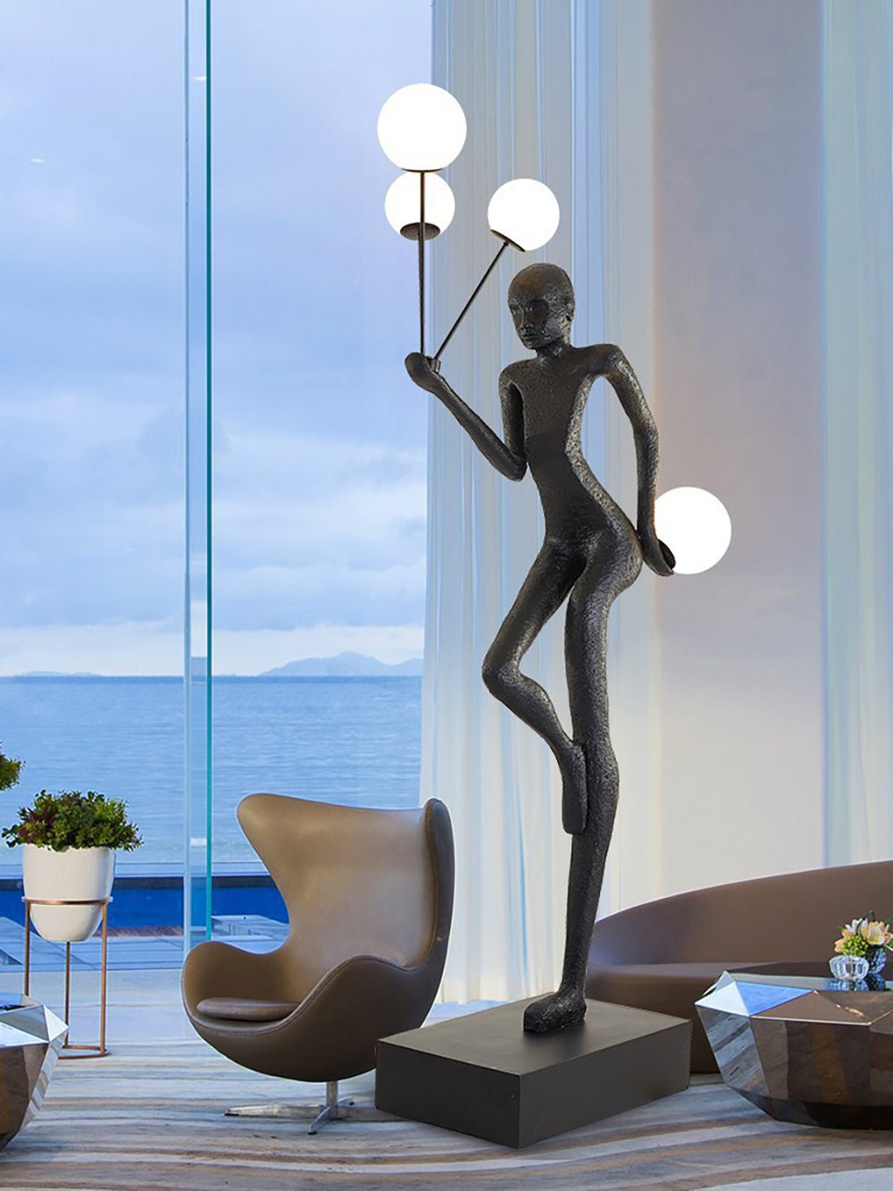 Juggling Sculptor Floor Light, Floor Lamp, detail 4